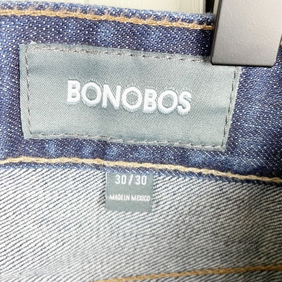 Bonobos The Blue Jean Slim Leg Stretch Men's Size 30/30 Dark Wash Denim 19511 - Picture 6 of 12